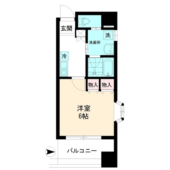 西川ビルの間取り