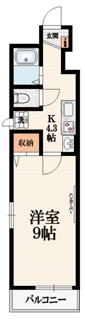メゾン四季の間取り|★広々９帖、大型クローゼット、充実の設備★