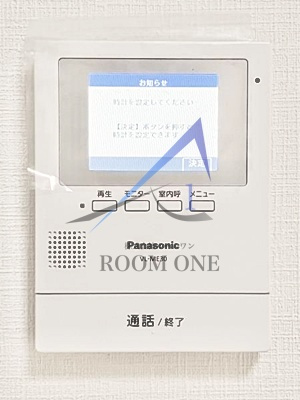 東建金町マンションのセキュリティ|モニター付きインターホンです。