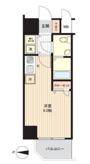 ベルエ難波西の間取り