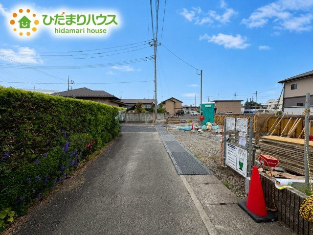 日立市小木津町第6　新築戸建　2号棟の前面道路含む現地写真|周辺商業施設・教育施設充実♪