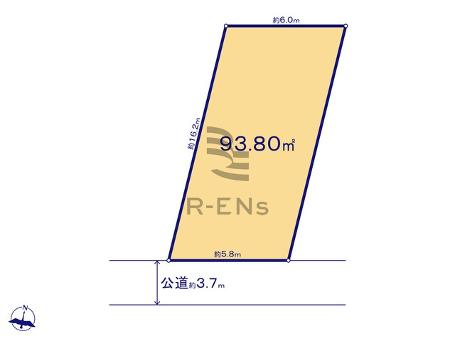 【区画図】 | 練馬区小竹町２丁目　売地　A区画 | 南面道路で陽当たりも良好♪あたたかな陽だまりにつつまれます