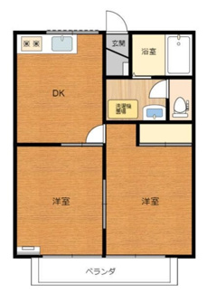 【間取り】 | メルベーユⅡ | 間取りです。