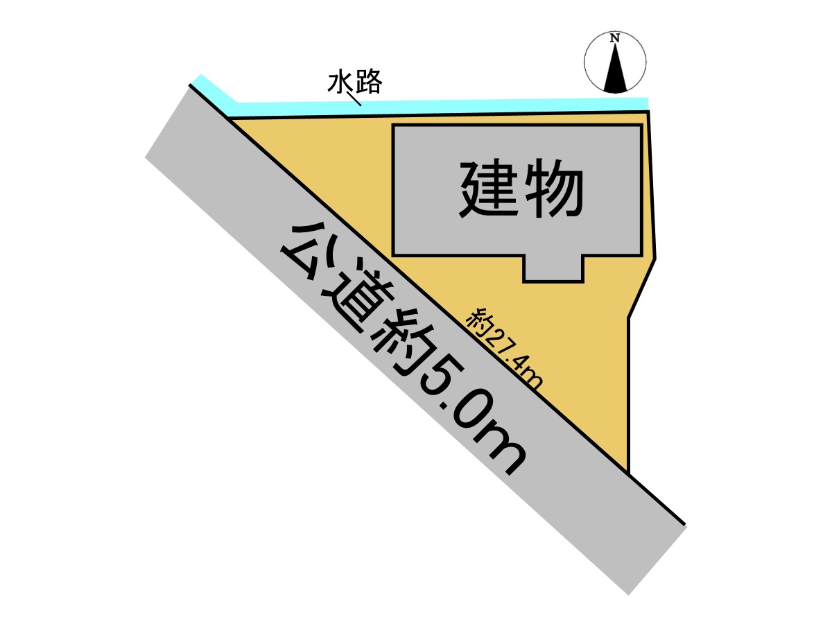 中古戸建　瑞穂市牛牧　昭和54年築の区画図