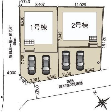 日立市川尻町　第7　新築戸建て　1号棟の区画図|区画図です♪
