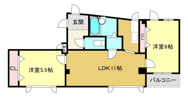 【間取り】 | サンロイヤル神垣