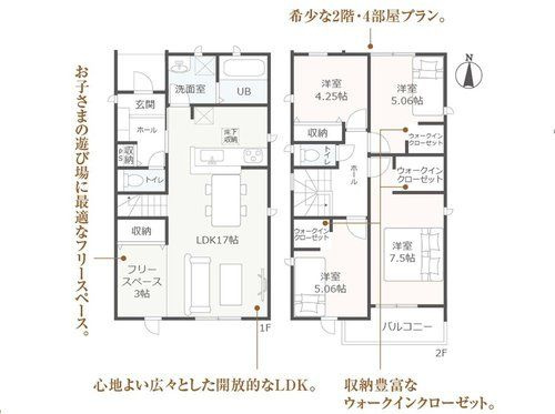 名古屋市北区楠第2(全7棟)の間取り