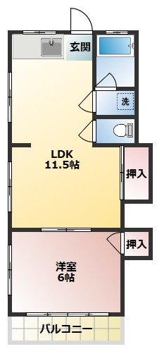 あおばハイツの間取り