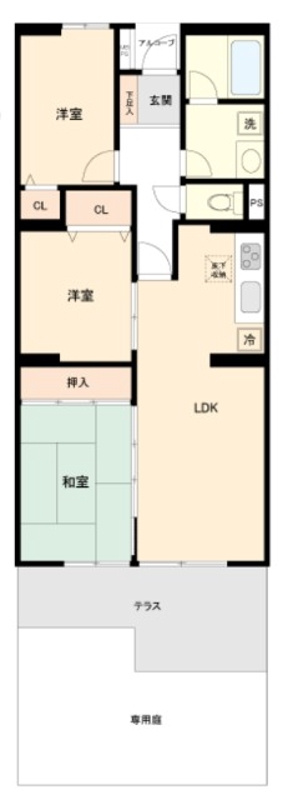 ライオンズマンション取手第2の間取り