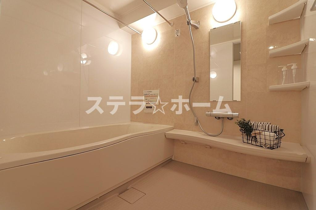 クレール八戸ノ里ソレイユの浴室|ゆったり過ごせるお風呂です