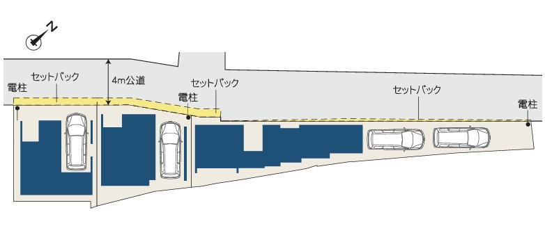 茅ヶ崎市中海岸4丁目　新築戸建　1号棟の区画図|区画図◇