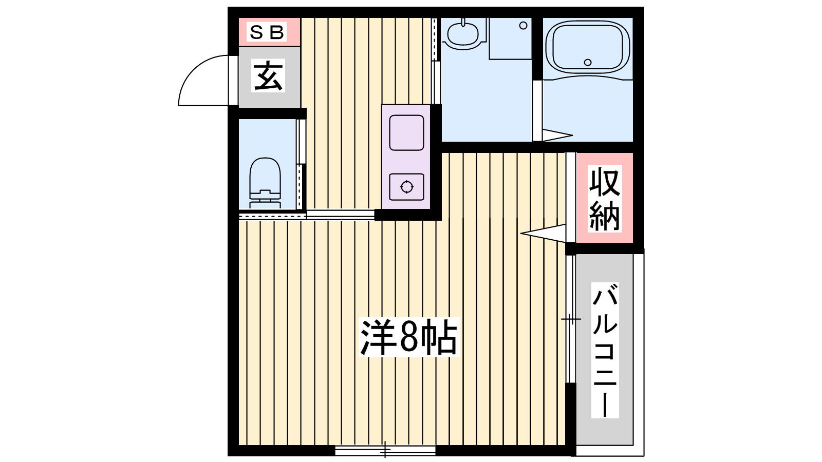 ボヌール姫路Sta.の間取り