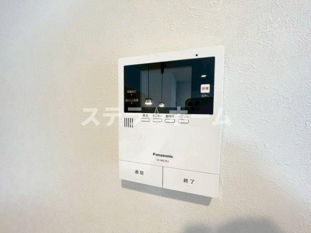 蒲生第二コーポの防犯設備|モニター付きのインターホンです