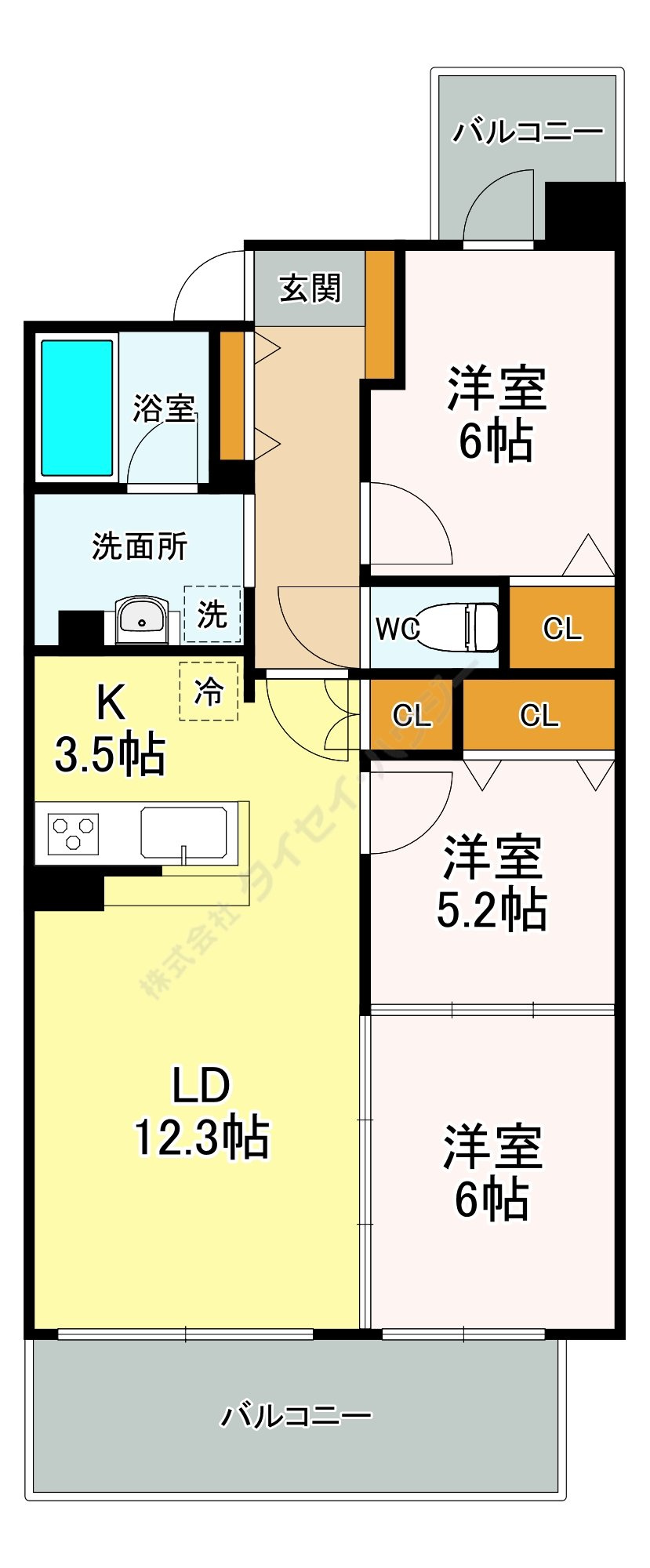 １０８宮千代の間取り
