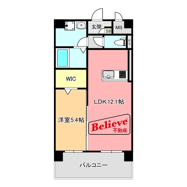 カサグランデ本町の間取り|使い勝手の良い間取りです♪