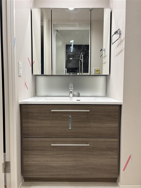 エントピア神明の杜Ｍｕｓａｓｈｉｋｏｓｕｇｉの独立洗面台