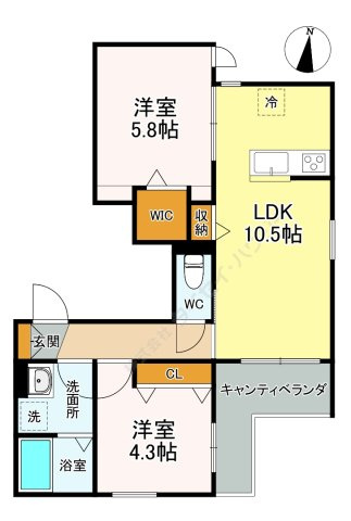 エントピア神明の杜Ｍｕｓａｓｈｉｋｏｓｕｇｉの間取り
