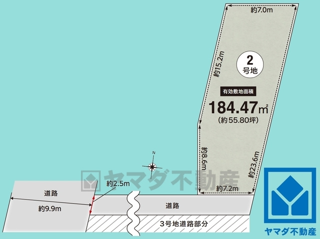 西宮市新甲陽町　2号地の土地図