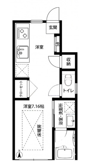 la　vie belle千歳船橋の間取り