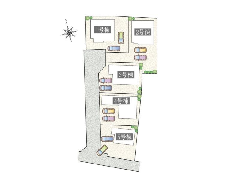 日立市東大沼町　新築戸建の区画図|区画図です♪