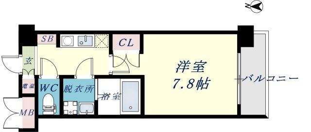 CASSIA高井田NouthCourtの間取り