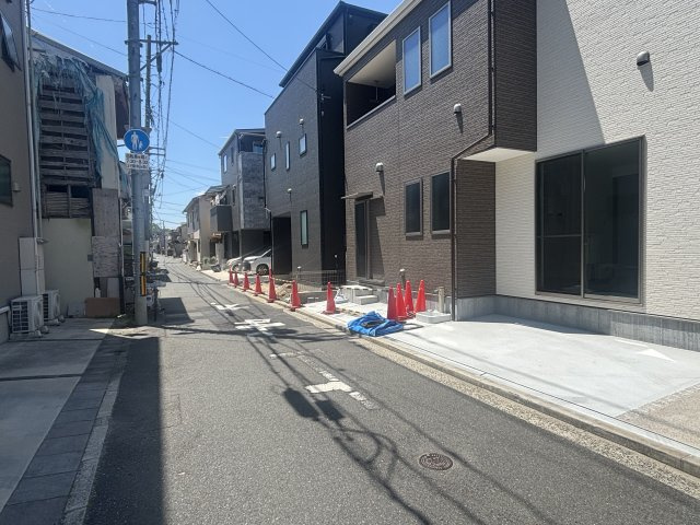 南区宇品御幸4丁目の前面道路含む現地写真|閑静な住宅地です。