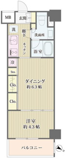 【間取り】 | ＩＢＩＳ市ヶ谷