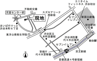 【周辺】 | ベルフラッツ初台