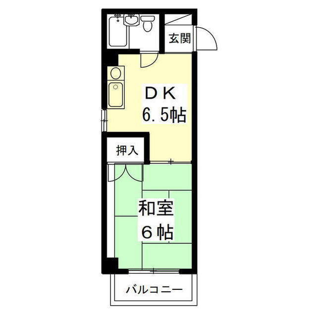 岐阜市県町２丁目の賃貸マンションの間取り
