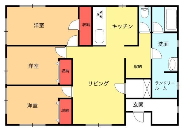 深谷市横瀬中古住宅の間取り