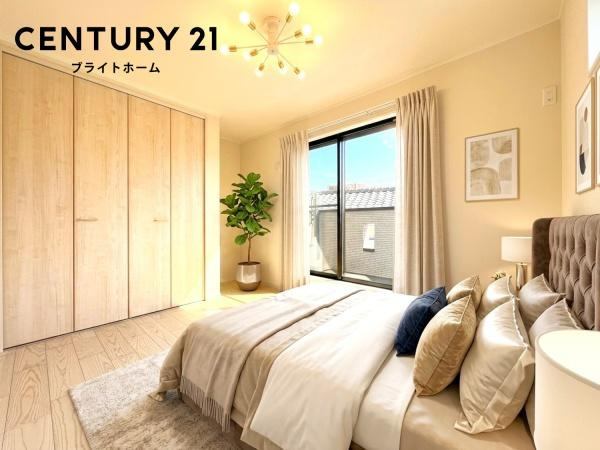 横浜市戸塚区汲沢７丁目の新築一戸建の洋室|落ち着きのある洋室です！
休日はこちらでおくつろぎ下さい♪
※家具等はCGでの参考レイアウトです。