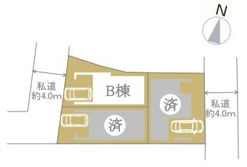 横浜市港南区上大岡西２丁目の新築一戸建の区画図|最終1棟の販売です！
お気軽にお問合せ下さい！