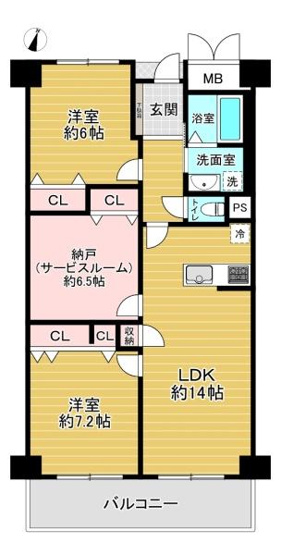 【間取り】 | 三陽ハイツ都島