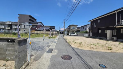 【前面道路含む現地写真】 | 米子市西福原9丁目　土地　1号地 | 前面道路