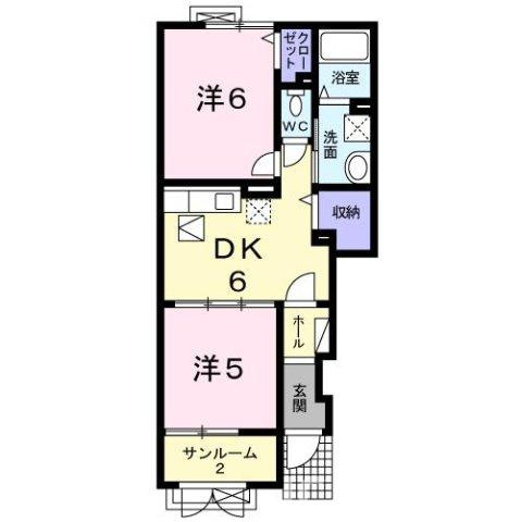 アンソレイエの間取り