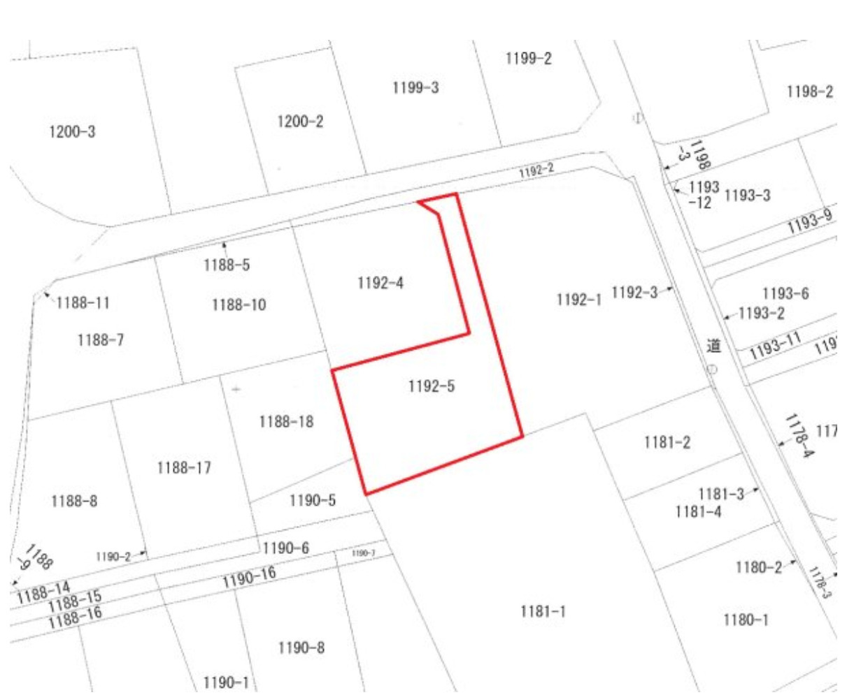 【土地】前橋市荒子町　約117坪と広々！荒子小学校まで約350ｍの土地図