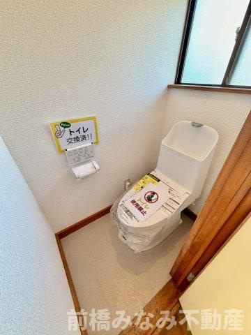 【中古】前橋市下細井町　５DKのトイレ|トイレも気になるポイント