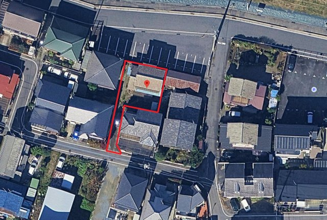 【土地】高崎市倉賀野町（建築条件無し）　ガトーフェスタハラダ至近、約59坪、解体更地渡し！の土地図
