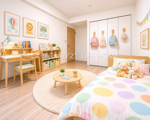 【子供部屋】 | 鷺沼ハイライズ | 子供のお昼寝に使えるお部屋です
