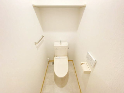 【トイレ】 | ヴィラ響　Ａ | 落ち着いた色調のトイレです