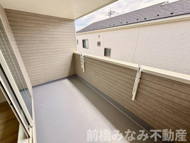 【新築】前橋市青柳町　限定１棟　ハートフルタウン　新築建売のバルコニー|バルコニーがあります
