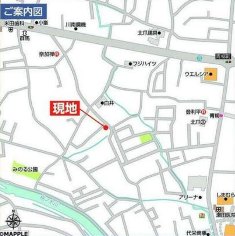 【新築】前橋市青柳町　限定１棟　ハートフルタウン　新築建売の地図