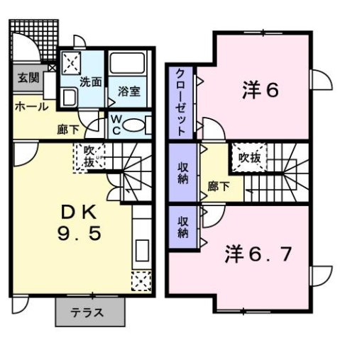 アヴニール２１の間取り