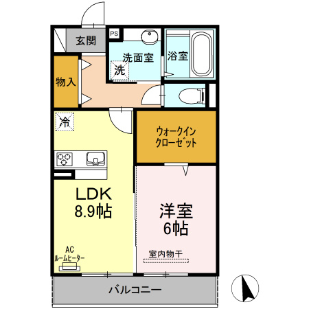 クルール・ルージュ203の間取り