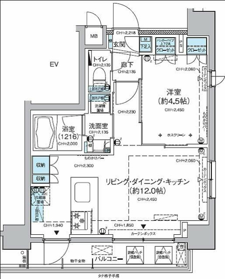 【間取り】 | レジディア蒲田Ｖ