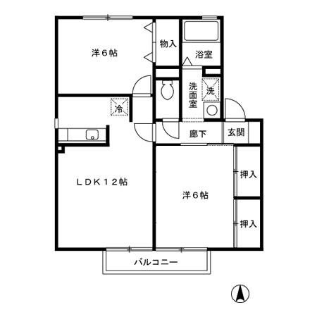 ウィルコート志比田の間取り