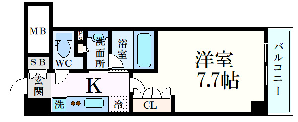 【間取り】ザ・パークハビオ江坂公園