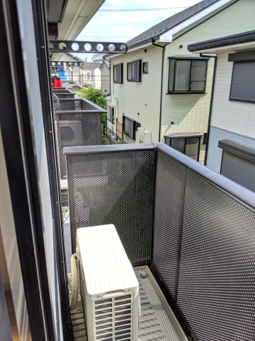 アビタシオン松江Bのバルコニー