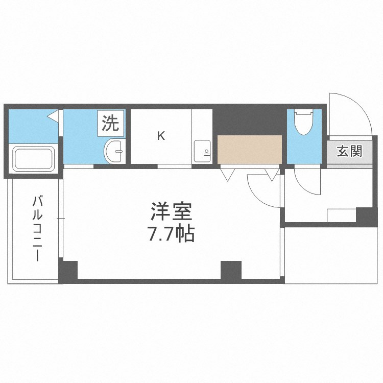 ルミエール難波の間取り
