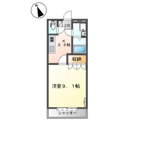 クレールスクエアの間取り